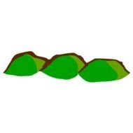 three Cartoon Hills