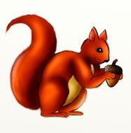 Cartoon Squirrel Clip Art drawing