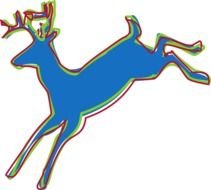 Jumping Greyhound Dog