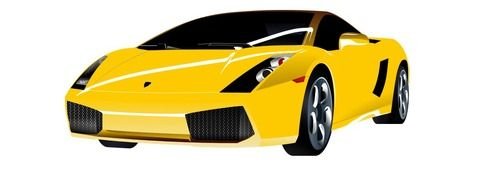 Clip Art of Lamborghini car