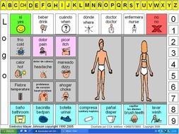 Spanish Communication Board drawing