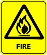 Ä°llustration of Fire Safety Sign