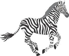 Cartoon Zebra Clip Art f drawing