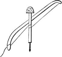 black and white picture of a fire device