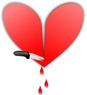 Broken Heart Clip Art N100