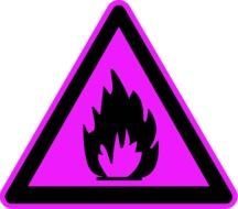 Fire Hazard Sign Clip Art N2