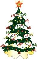 graphic cute Christmas tree