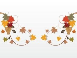 Fall Wedding Decoration drawing