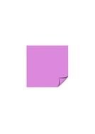 purple sticker on white background
