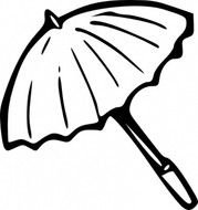 Umbrella Outline Clip Art N2