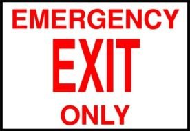 Clipart of Emergency Exit Sign