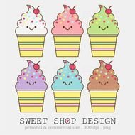 Cute Ice Cream Clip Art N6