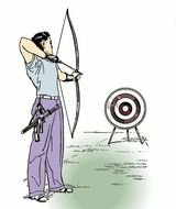 Archery Bow And Arrow N2