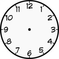 Clock Face Template N6