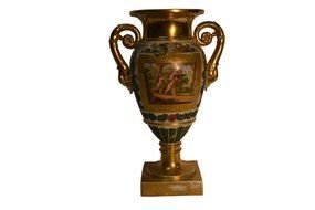 antique golden paris porcelain vase