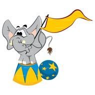 Clip art of Circus Elephant