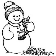 Free Christmas Clip Art Black White