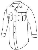 black and white sketch men's shirt