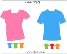 Vector T Shirt Templates By Fibers Mens And Womens Fit Shirts