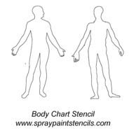 Human Body Outline Template drawing