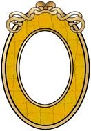 Gold Oval as a Frame