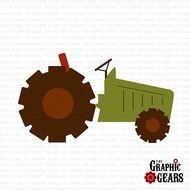 Farm Tractor Clip Art N25