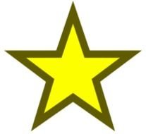 Gold Star Clip Art N105