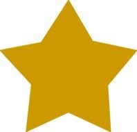 Gold Star Clip Art N107