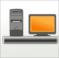 Desktop Computer Clip Art N17