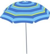 Blue Umbrella Clip Art N14
