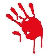 Bloody Handprint N10