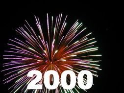 Celebration of 2000 clipart