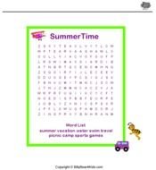 Summer Word Search