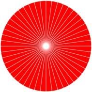 red circle pattern with stripes