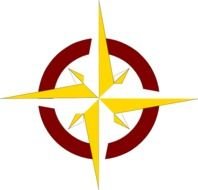 Gold Compass Clip Art
