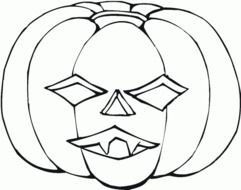 Pumpkin Coloring Pages Kids N2