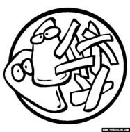 Fish And Chips Cartoon N5