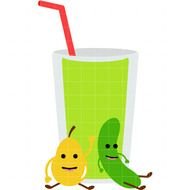Green Fruit Smoothie Clip Art