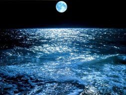 Ocean Moon drawing