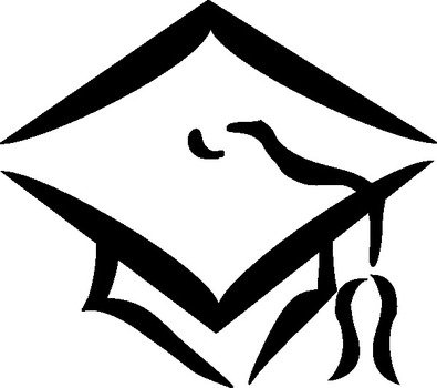 White Graduation Cap Clip Art N3