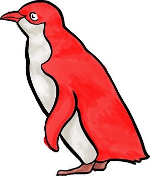 Pink Penguin Clip Art