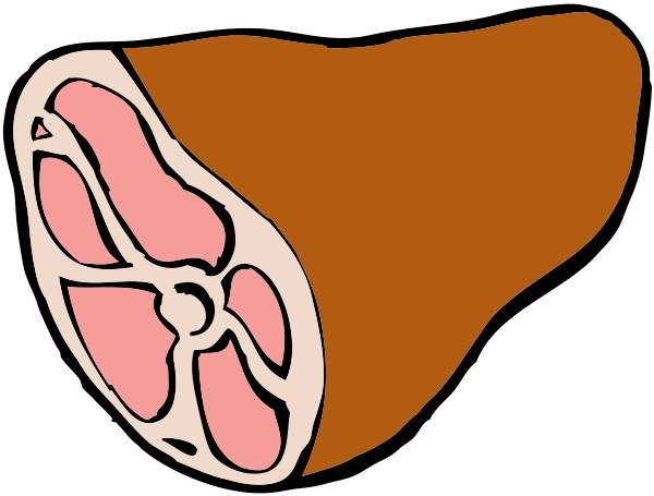 Whole Ham Clip Art Vector