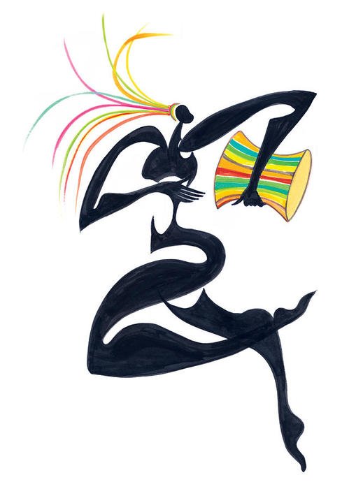 African Drum Clip Art N47