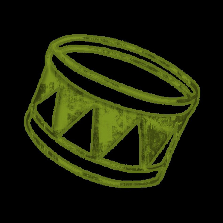 Full Set Green Grunge Clipart Icons Media Style