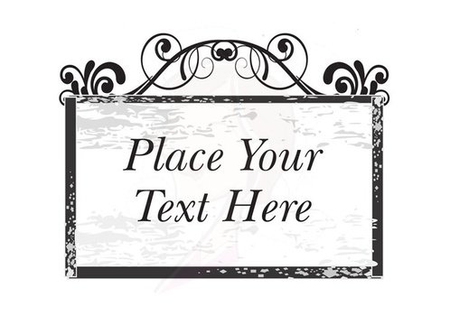 Shabby Chic Border Clip Art N4