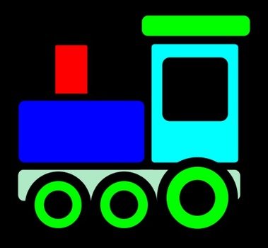 Toy Train Clip Art N44