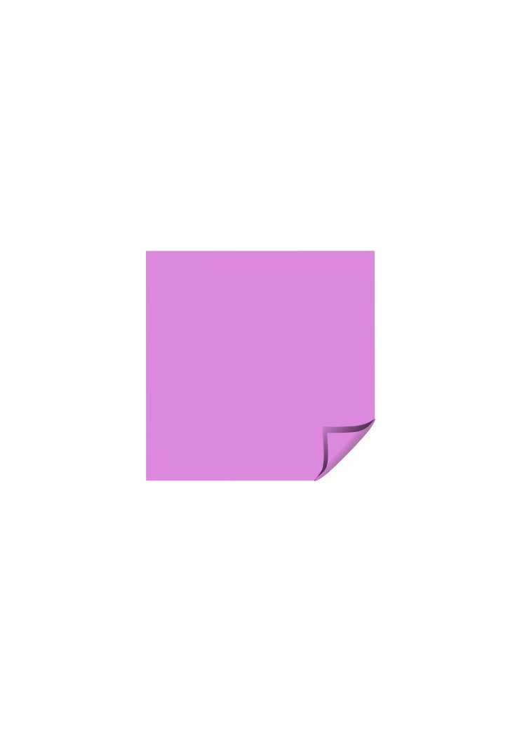 purple sticker on white background
