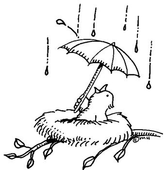 Umbrella Bird Clip Art N2