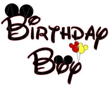 Mickey Mouse Birthday Clip Art N14