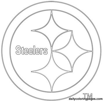 Pittsburgh Steelers Logo Coloring Page N2